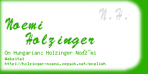 noemi holzinger business card